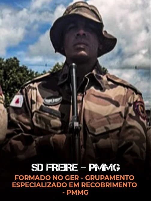 Sd Freire – PMMG, formado no GER (Grupamento Especializado em Recobrimento)