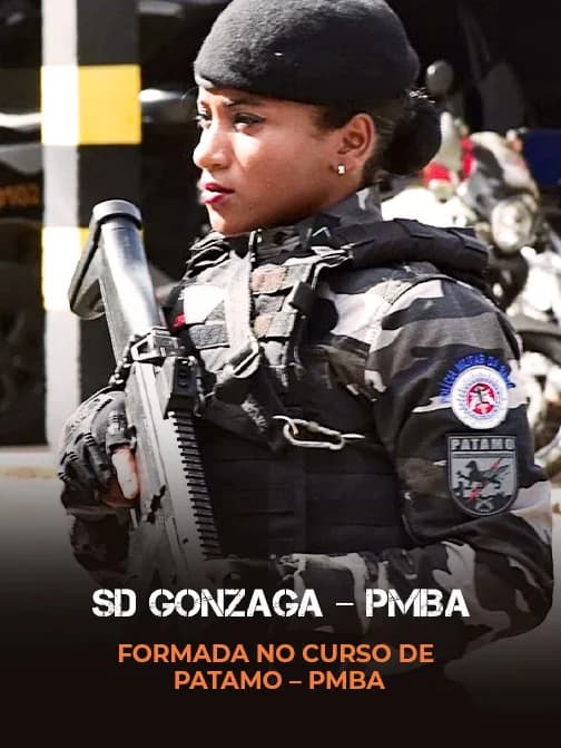 Sd Gonzaga – PMBA, formada no Curso de PATAMO