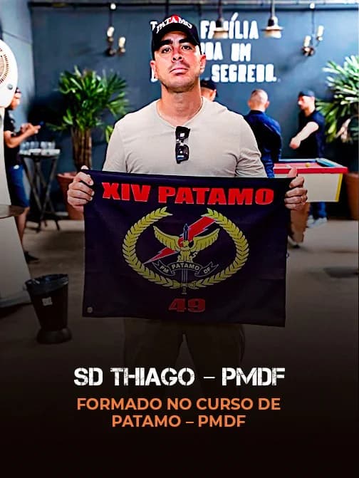 Sd Thiago – PMDF, formado no Curso de PATAMO
